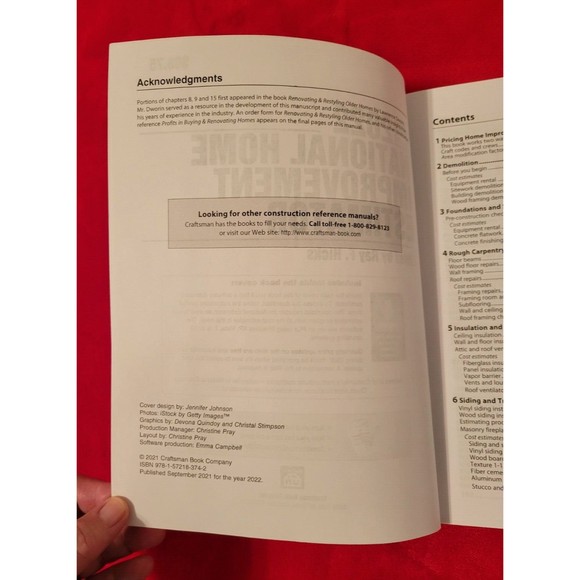 2022 National Home Improvement Estimator Ray F Hicks Craftsman - Picture 6 of 7